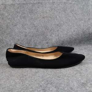 BellaMarie Shoes Women 10 Ballet Flat Slip On Black Classic Casual Career Loafer
